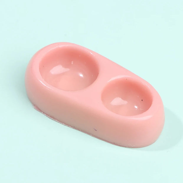 1/12 Dollhouse Miniature Pet Dog Cat Food con ciotola cucina Garden Decor accessori per la casa delle bambole - My Store Pet