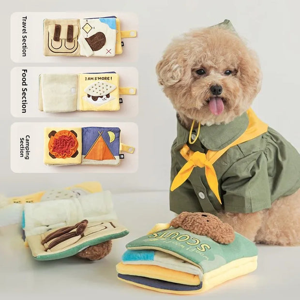 Giocattolo alimentare interattivo per cani Resistente alla masticazione nce Miglioramento Forniture per animali Libri profumati Giocattoli per cani Marchio VOA - My Store Pet