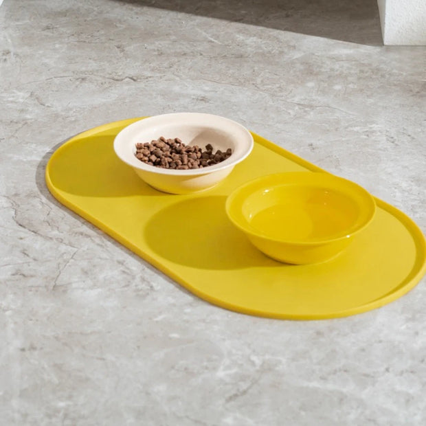 Tappetino per alimentazione gatti con design impermeabile antiscivolo, tappetino per alimenti per animali domestici, compatibile con ciotole per gatti/cani, famiglie multipet, proprietari di cani - My Store Pet