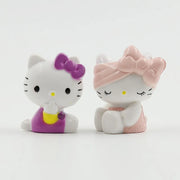 Gatto KT, 6 tipi di cestini di fiori, ciondolo portachiavi, ornamento per torta, ornamento per auto, simpatico gatto. - My Store Pet