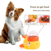 Alimentatore automatico per animali domestici Gatti Dispenser di cibo per cani Alimentatore automatico Cucciolo Cartoon Anatra Design utilizzato per addestrare cani Accessori Gatti Gatto - My Store Pet