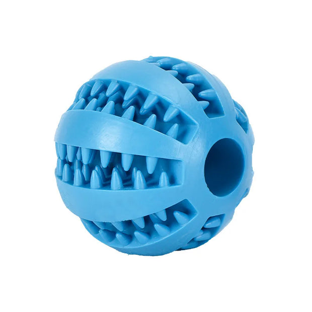 Palla giocattolo per cani Palline di gomma interattive Giocattoli da masticare per cuccioli Palla per la pulizia dei denti per animali domestici Gatti Animali domestici Alimentatore per dolcetti Palline in silicone Giocattolo - My Store Pet