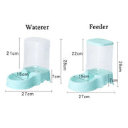 Materiale PP da 3,8 litri Alimentatore per animali domestici Fontana per acqua per animali domestici Ciotola per bevande Alimentatore automatico per animali Distributore di cibo per cani di grandi dimensioni - My Store Pet