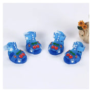 Sandali estivi per cani Cartoon Stivali da pioggia traspiranti antiscivolo alla moda Prodotto per animali domestici resistente all'usura impermeabile Accessori per esterni - My Store Pet