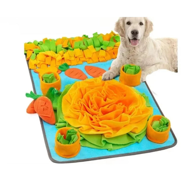 Cane Olfactory Tappeto Zerbino Sniffing Pad Puzzle per cani Ciotola per alimentazione lenta Dispenser di cibo Tappeto Naso Odore Formazione Lavabile Giocattoli per cani - My Store Pet