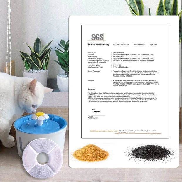 Fonte di filtro per fontana per gatti Fabbrica all'ingrosso Fontana professionale per animali domestici Accessori per filtri sostituiti Filtri per bevande per gatti - My Store Pet