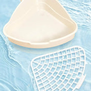 Triangolo Animale Domestico Gatto Ratto Coniglio Pipì Vasino Trainer Vassoio per lettiera Angolo WC per piccolo animale domestico Guinea Pig Toilette Lettiera - My Store Pet