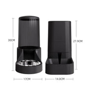 Distributore d'acqua per gatti Alimentatori e fontana a prova di umidità Design staccabile di grande capacità Accessori per gatti per gatti - My Store Pet