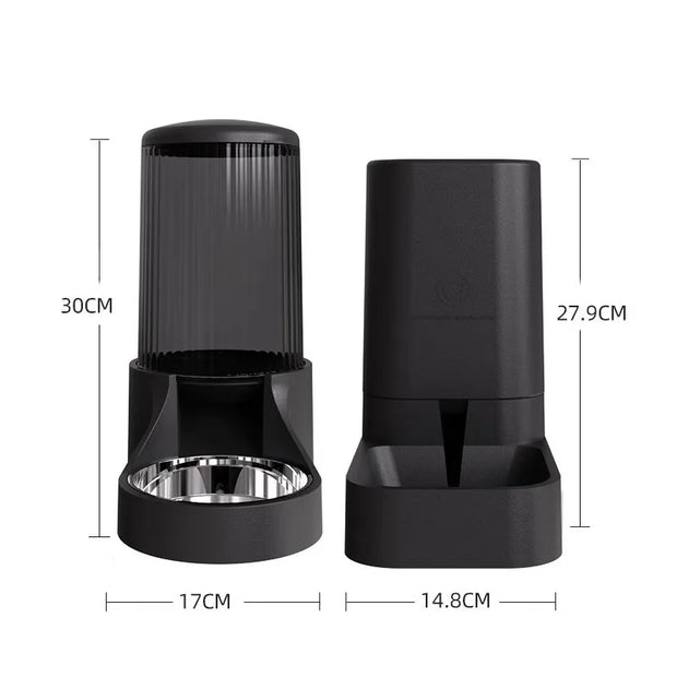 Distributore d'acqua per gatti Alimentatori e fontana a prova di umidità Design staccabile di grande capacità Accessori per gatti per gatti - My Store Pet