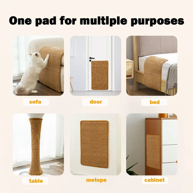 Tappetino per tiragraffi per gatti per interni tappetino protettivo resistente all'usura per gatti per gattini - My Store Pet