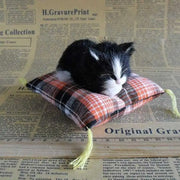 Simulazione Ornamenti giocattolo per gatti Simulazione Animale Fiore Cuscino di stoffa per gatti Pisolino per gatti Ornamenti per bambole da tavolo per gatti - My Store Pet
