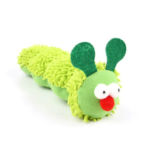 Peluche per gatti, divertente gatto per alleviare l'aldio, giocattolo animale verde interattivo antigraffio e resistente ai morsi - My Store Pet