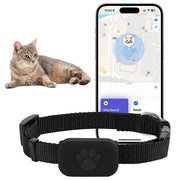 Gatto GPS Gatto Colla Protezione di sicurezza Batteria a lunga durata Pet Cat Locate Forniture per cuccioli di taglia media - My Store Pet