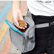 Borsa per cibo per cani per l'addestramento Dispenser per sacchetti di cacca integrato con cintura a doppia estremità con striscia riflettente - My Store Pet