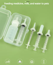 Set di dispositivi per l'alimentazione degli animali domestici Set di siringhe per biberon per la cura dei cani e gatti Dispositivo per l'alimentazione dei gattini appena nati con biberon Dispositivo per farmaci per cuccioli - My Store Pet