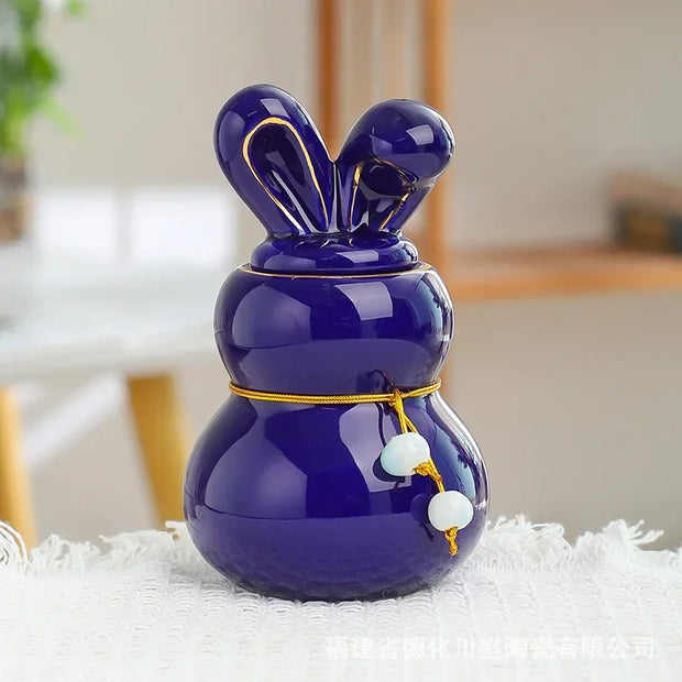 Mini Ceramic Pet Urn – Small Keepsake for Dog, Cat, Bunny Ashes & Memorial Tribute - My Store Pet