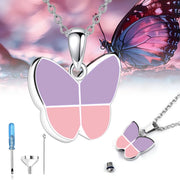 Butterfly Urn Necklace for Ashes – Stainless Steel Memorial Cremation Jewelry Pendant with Funnel Kit - My Store Pet