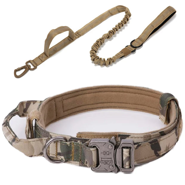 Reflective Dog Collar & Leash Set – Durable Nylon Tactical Training Set for Large Dogs - My Store Pet