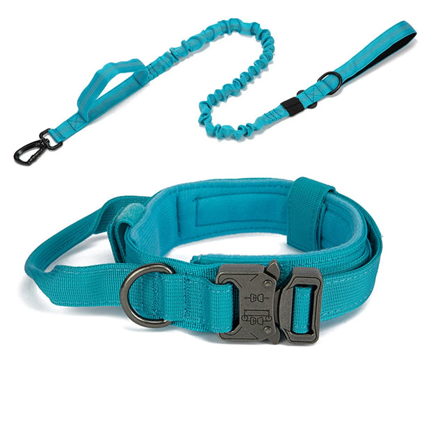 Reflective Dog Collar & Leash Set – Durable Nylon Tactical Training Set for Large Dogs - My Store Pet