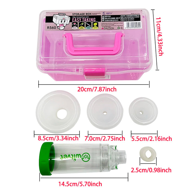 Pet Inhalation Nebulizer Spacer with Mask – Manual Aerosol Chamber for Cats & Dogs - My Store Pet