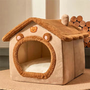 Foldable Pet House Removable Washable Cat House Puppy Cave Sofa Pet Bed House for Extra Small Dogs and Small and Medium Cats - My Store Pet