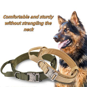 Reflective Tactical Dog Collar & Leash Set – Durable Nylon Training Gear for Large Dogs - My Store Pet