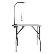 32-Inch Foldable Pet Grooming Table with Adjustable Arm – Portable Black Dog & Cat Grooming Station - My Store Pet