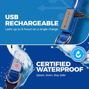 USB Rechargeable & Waterproof Light-Up Pet Collar for Night Safety - My Store Pet