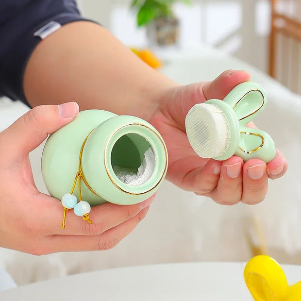 Mini Ceramic Pet Urn – Small Keepsake for Dog, Cat, Bunny Ashes & Memorial Tribute