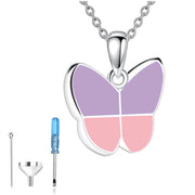 Butterfly Urn Necklace for Ashes – Stainless Steel Memorial Cremation Jewelry Pendant with Funnel Kit - My Store Pet