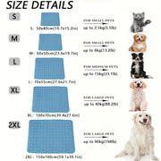 Extra Large Dog Cooling Mat – Summer Cooling Pad for Small & Big Dogs & Cats, Durable Ice Blanket for Pets