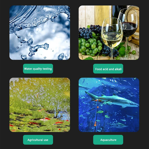 Digital PH Meter Tester – Accurate Water Quality & Acidity Tester for Aquarium, Pool, Hydroponics & Home Brewing (0-14 pH) - My Store Pet