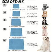 Dog Cooling Mat – Extra Large Ice Pad Blanket for Small & Big Dogs and Cats, Summer Pet Cooling Bed - My Store Pet