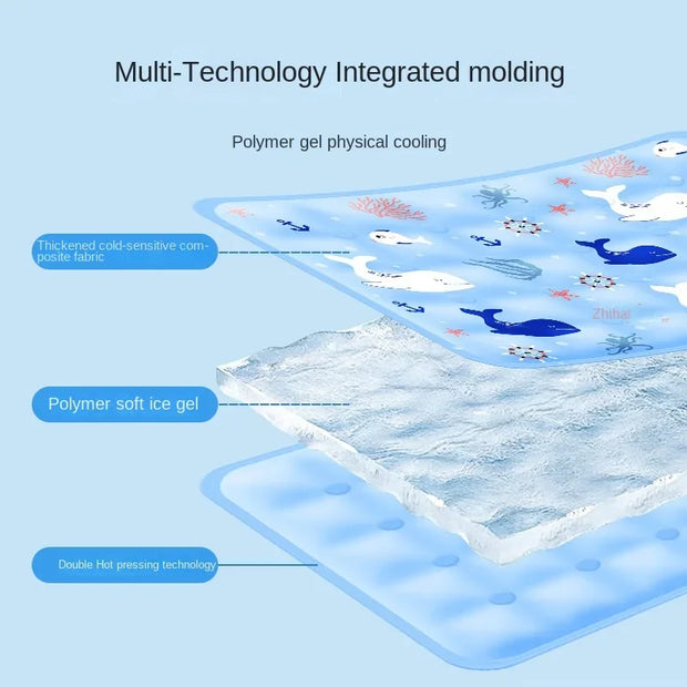 Dog Cooling Mat – Extra Large Summer Cooling Pad for Small to Big Dogs & Cats, Durable Ice Blanket for Beds, Sofas, or Crates