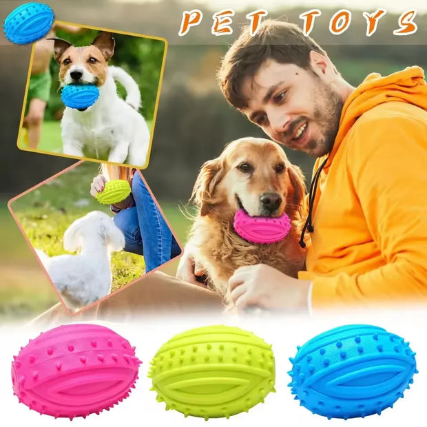 Rubber Pacifier Chew Toy for Small Dogs – Bite-Resistant Ring for Puppy Teething & Dental Cleaning - My Store Pet
